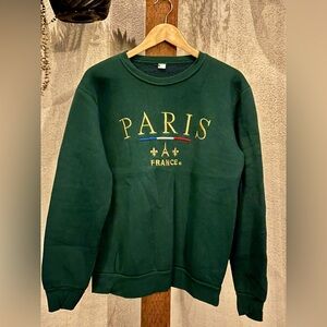 Green Paris France Sweater
